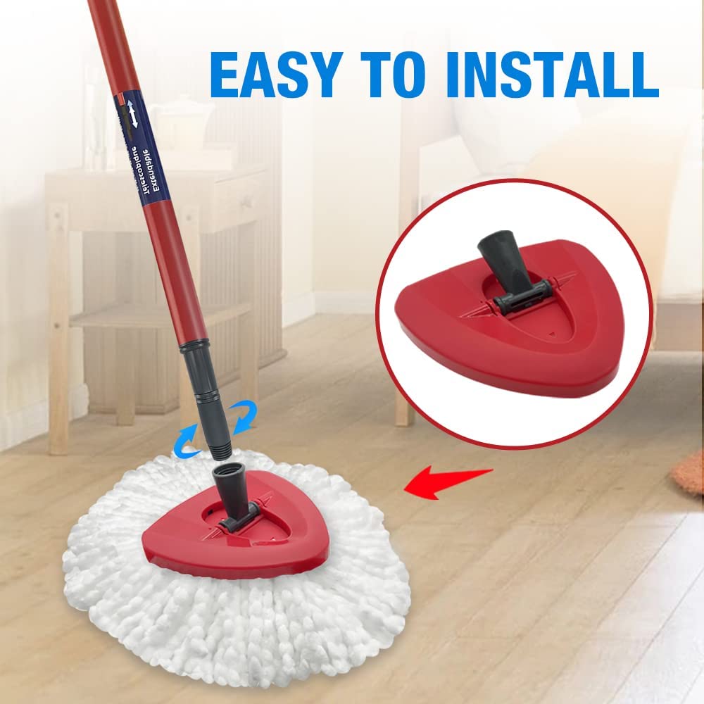 O-Cedar Mop Handle Replacement for O-cedar Spin Mop Handle 1pcs Base 2pcs