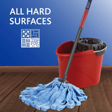 3 Packs Replacement  Mop Head Compatible With O Cedar Microfiber Cloth Wet Mop Refills,All Hard Surfaces,Household Cleaning Tool for Home Kitchen Bathroom