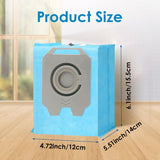 Premium Reusable Vacuum Bags Compatible with iRobot Roomba Vacuum Bags i & s & j Series, Replacement for iRobot Roomba i1+ i3+(3550) i4+ i6+ j6+ i7+ i7Plus j7+(7550) i8+ s9+ Vacuum Bags (4 Pack)